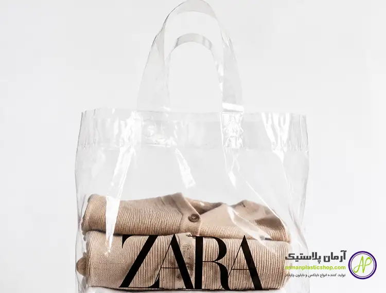 نایلکس دسته دار شفاف عمده